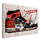 Quadro pop art sneaker graffiti motivazione basket sport