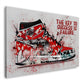 Quadro pop art sneaker graffiti motivazione basket successo