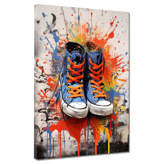 Quadro scarpe pop art splash