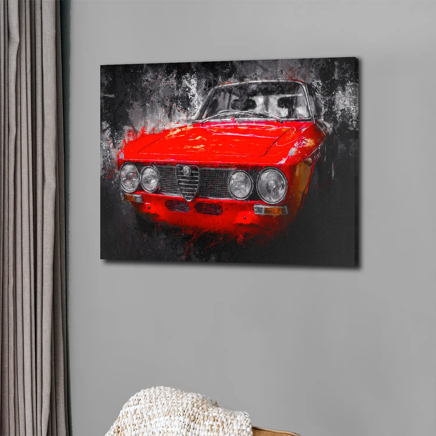 Quadro stampa su tela Alfa Romeo GTV Abstract Style