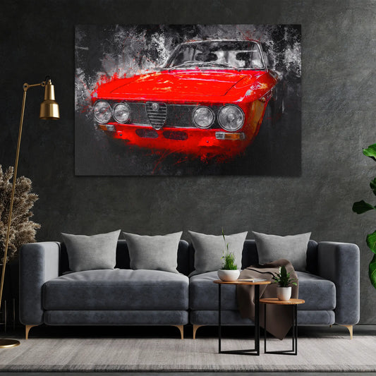 Quadro stampa su tela Alfa Romeo GTV Abstract Style