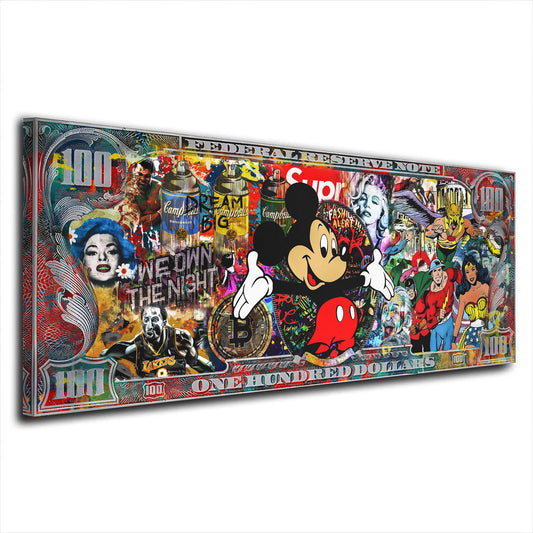 Quadro Pop Art Topolino Comic All Style