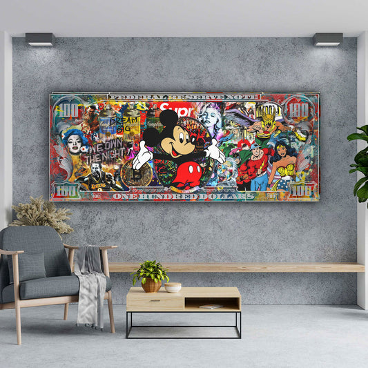 Quadro Pop Art Topolino Comic All Style