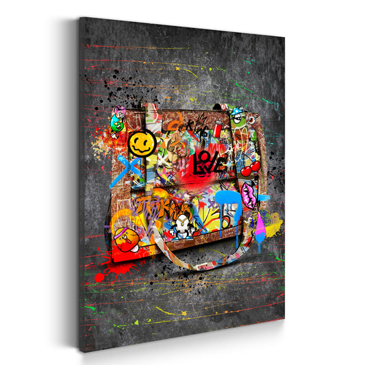 Quadro stampa su tela Graffiti Street Art Lifestyle Borsa