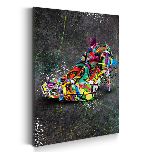 Quadro stampa su tela Graffiti Street Art scarpe da donna