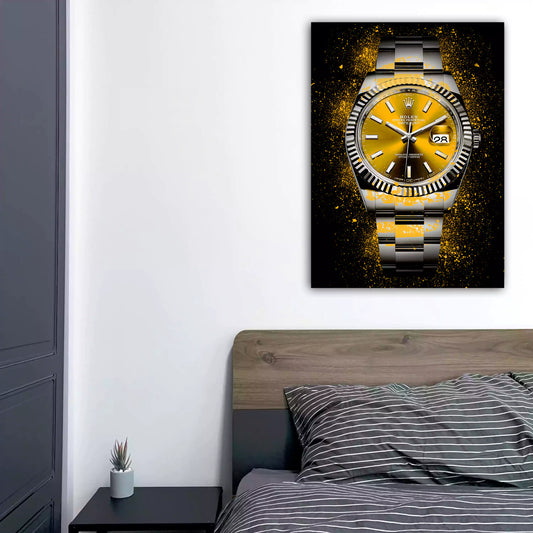 Quadro motivazionale Gold Pop Art Style