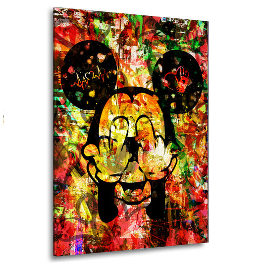 Quadro stampa su tela Pop Art Topolino Abstract Comic