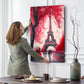 Quadro stampa su tela astratto Painting Red Style, Parigi