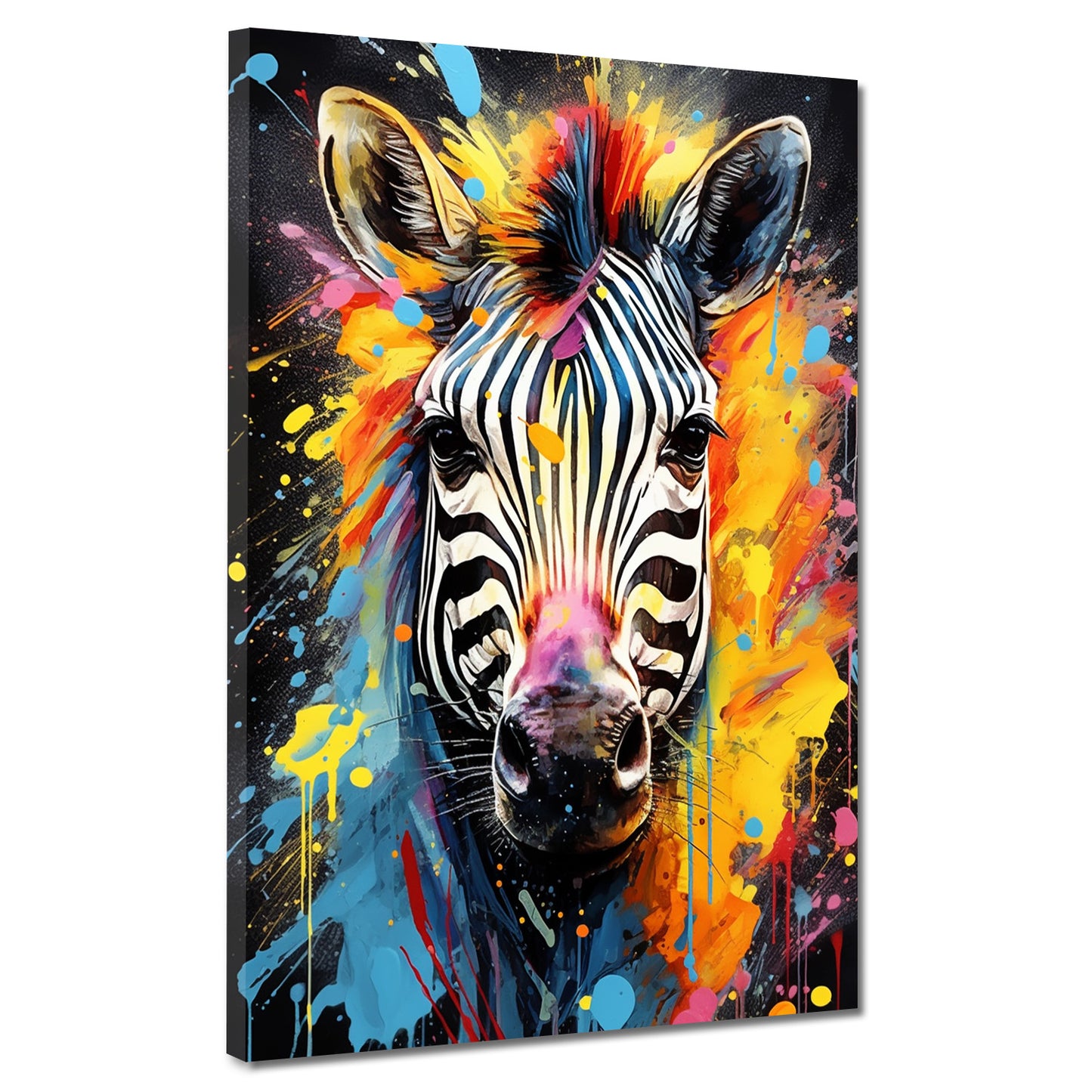 Quadro zebra astratto pop art