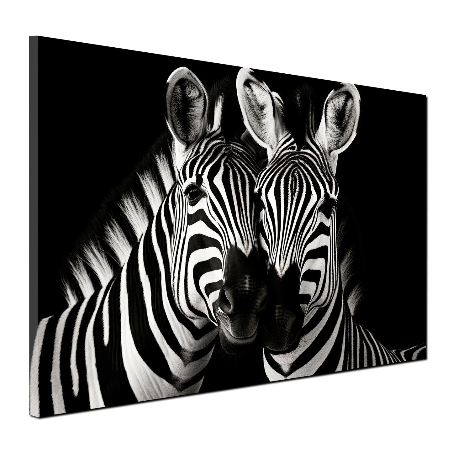 Quadro zebra bianco e nero