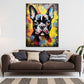 Quadro moderno astratto Bulldog Francese Street Art Colour