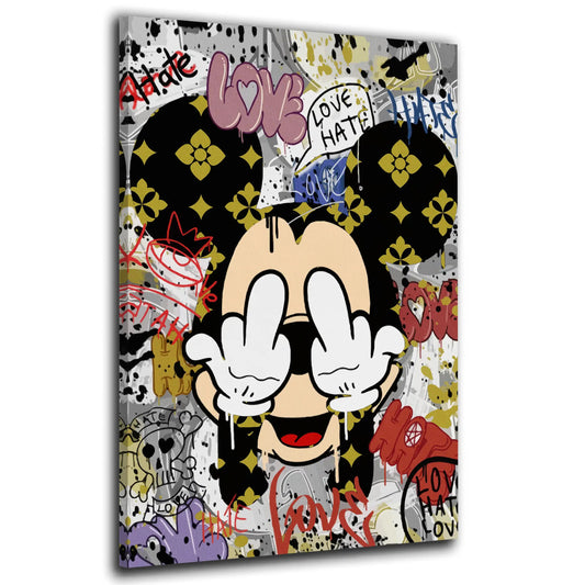 Quadro Topolino Abstract Style