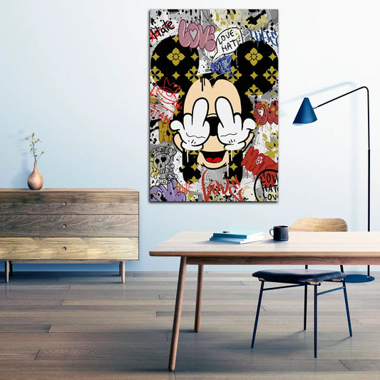 Quadro Topolino Abstract Style