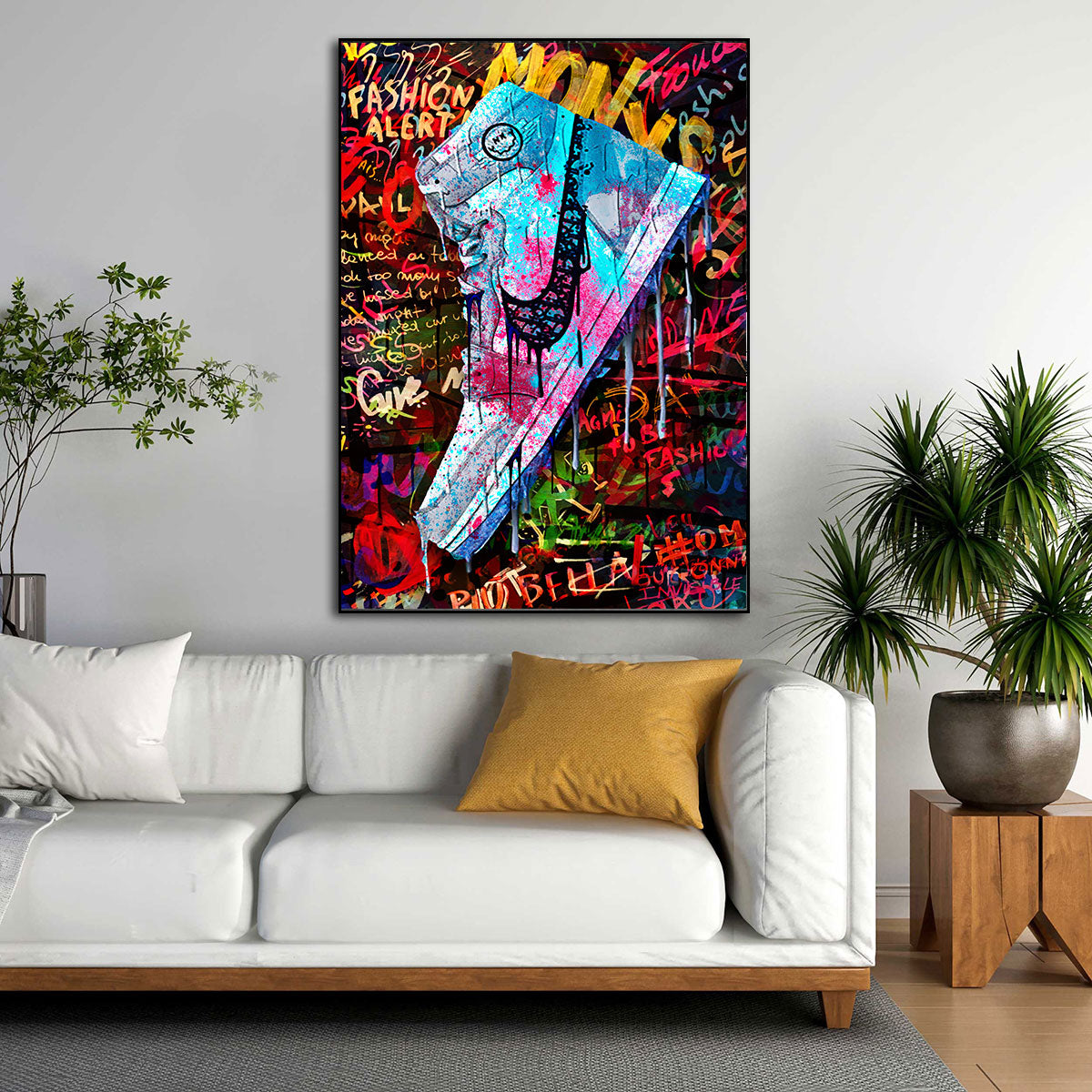 Quadro Abstract Pop Art Scarpa Colour Style