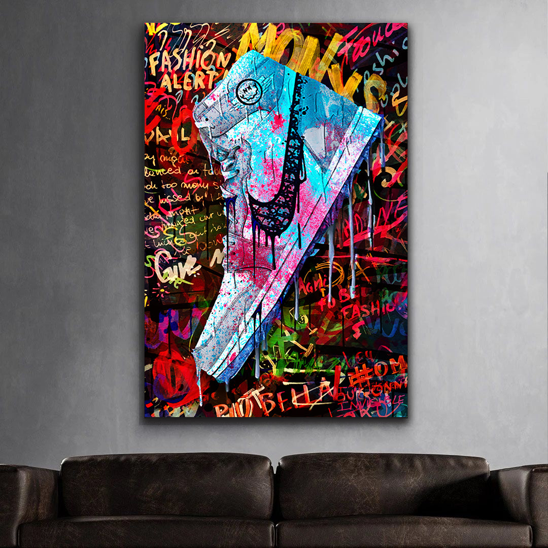 Quadro Abstract Pop Art Scarpa Colour Style