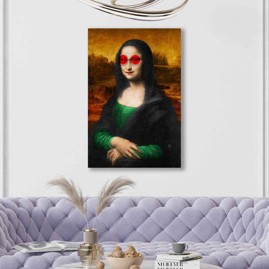 Quadro stampa su tela Pop Art moderno Mona Lisa