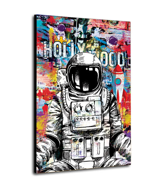 Quadro stampa su tela moderno astronauta Pop Art Style