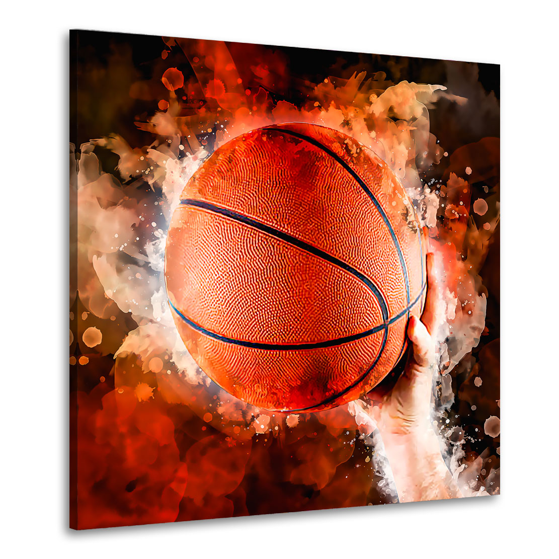 Quadro stampa su tela moderno pallacanestro Basketball Let´s Play