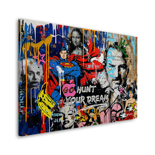 Quadro moderno stampa su tela Pop Art Style