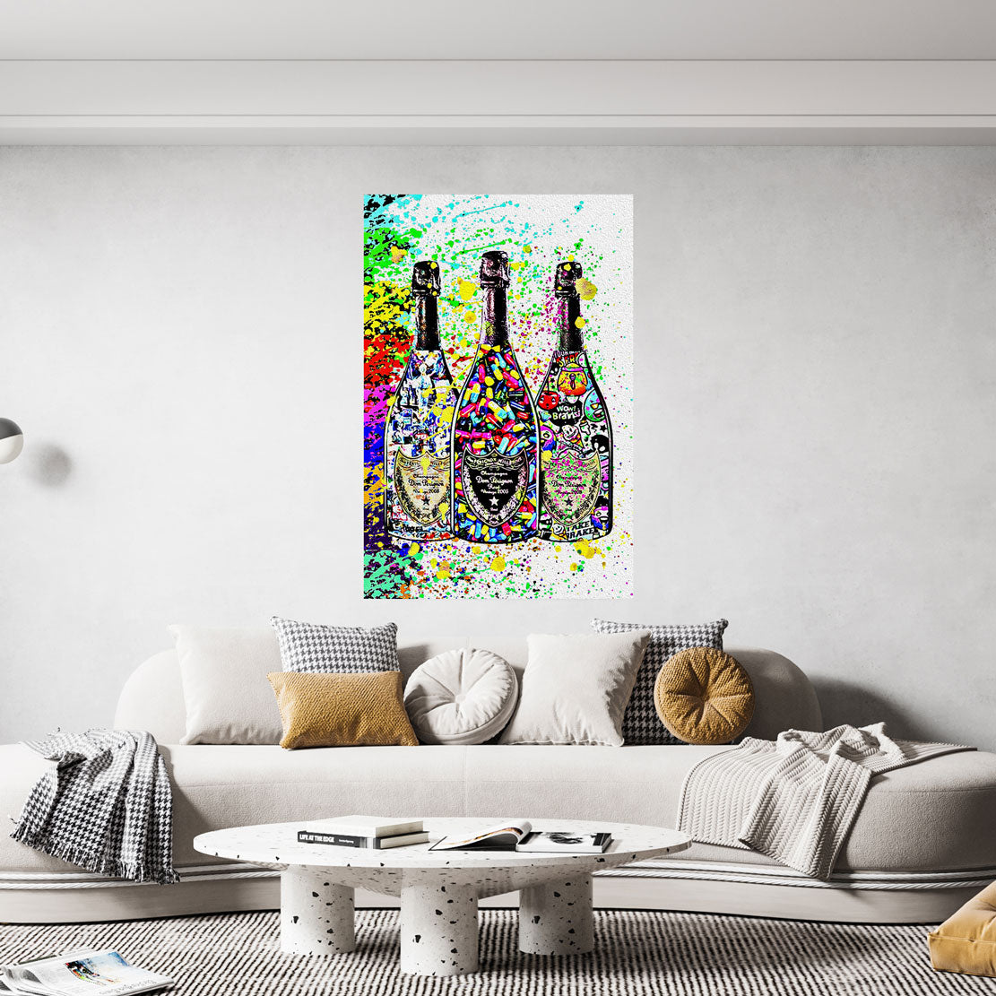 Quadro bottiglie Lifestyle arte Pop Art