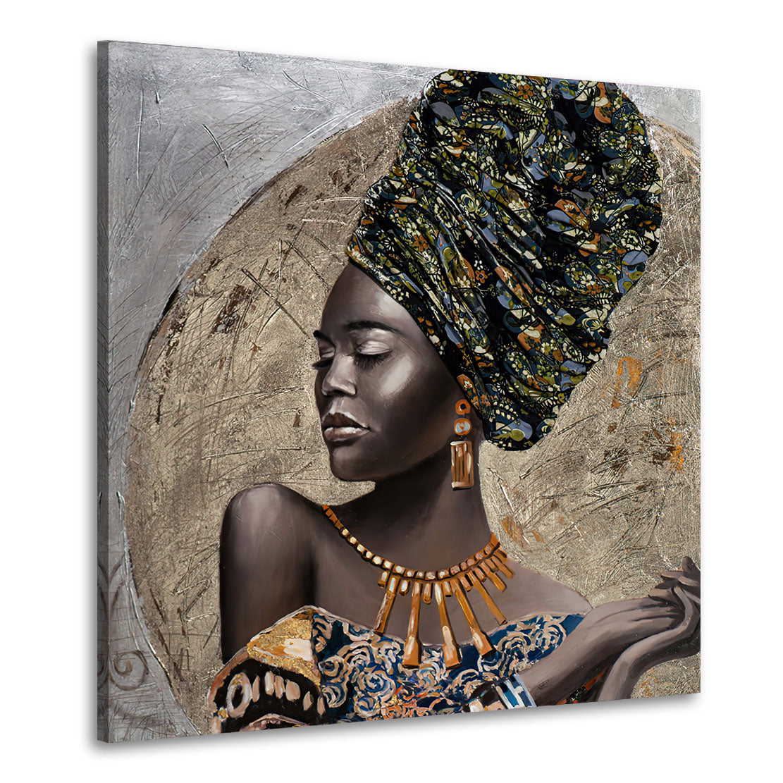 Quadro stampa su tela donna africana Beautiful Women