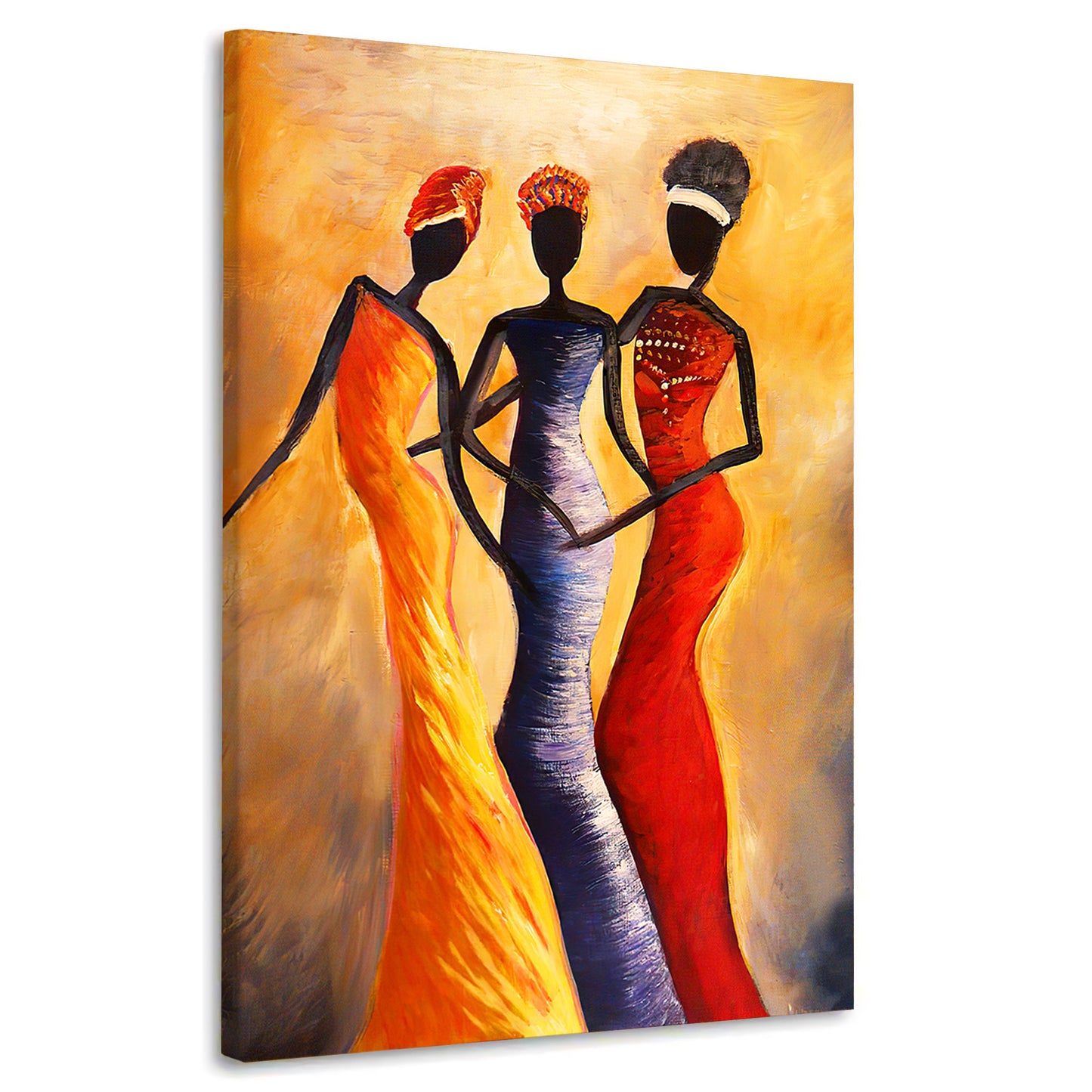 Quadro stampa su tela donne africane eleganza africana Abstract Style