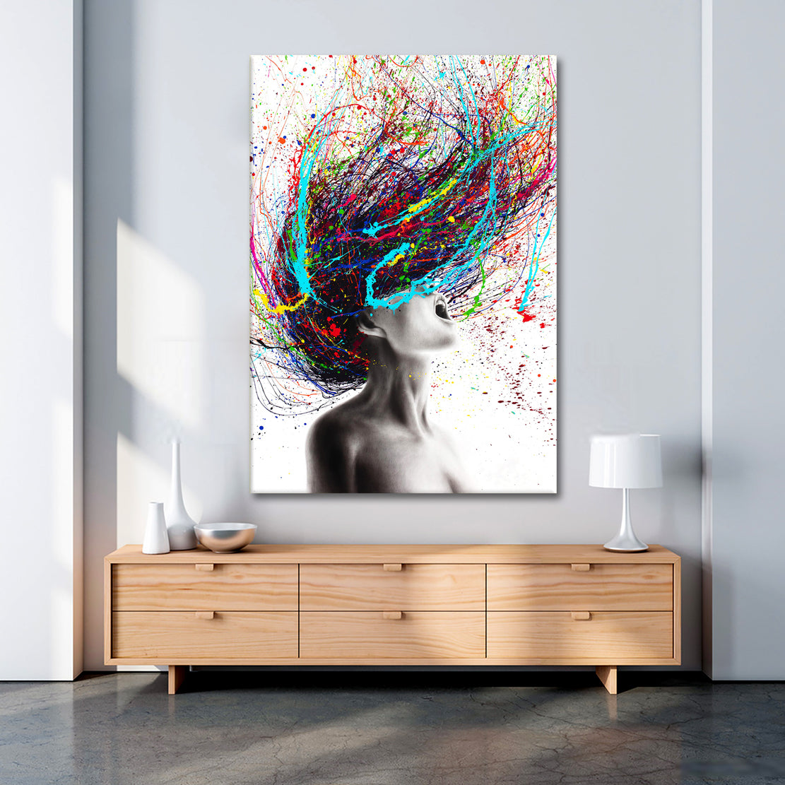 Quadro Donna Hair Abstract Pop Art [Consegna gratuita] –