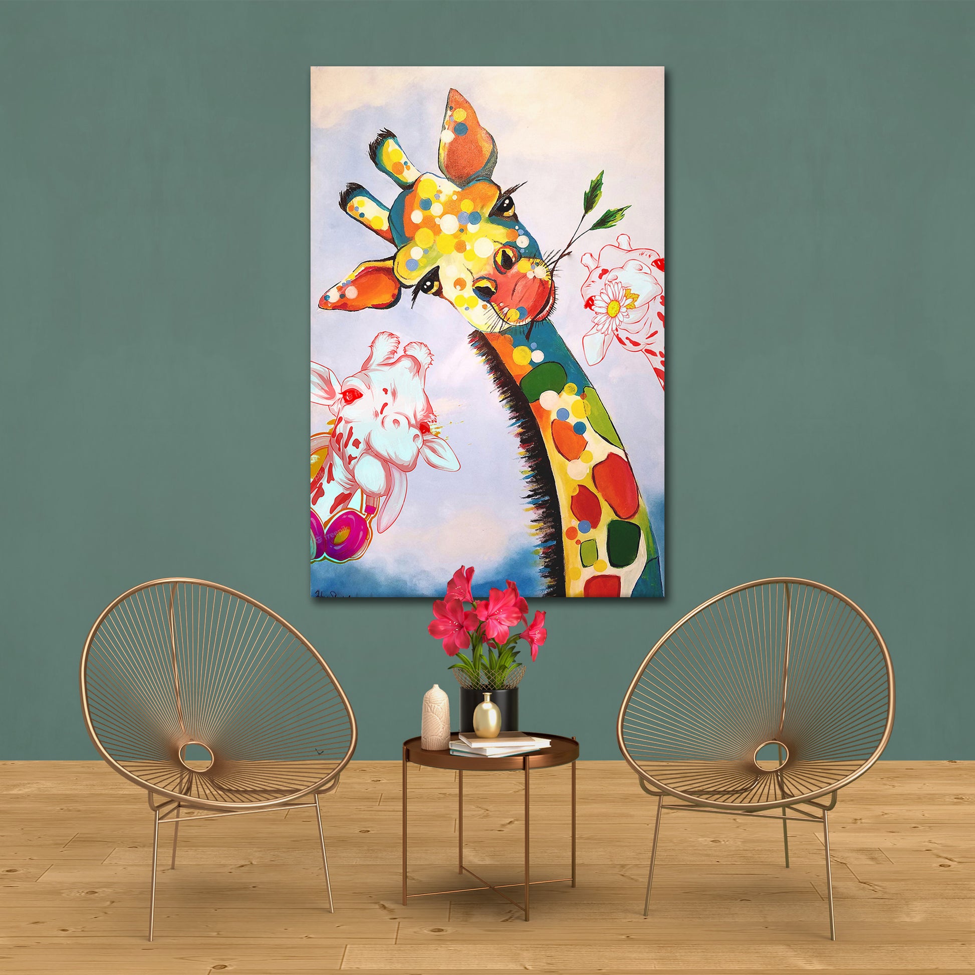 Quadro giraffa Watercolor Style [Consegna gratuita] –